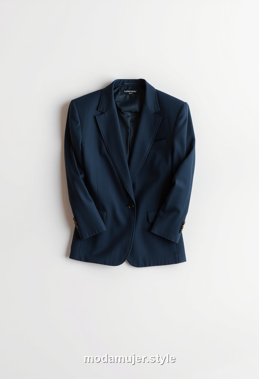 Blazer entallado de corte clásico