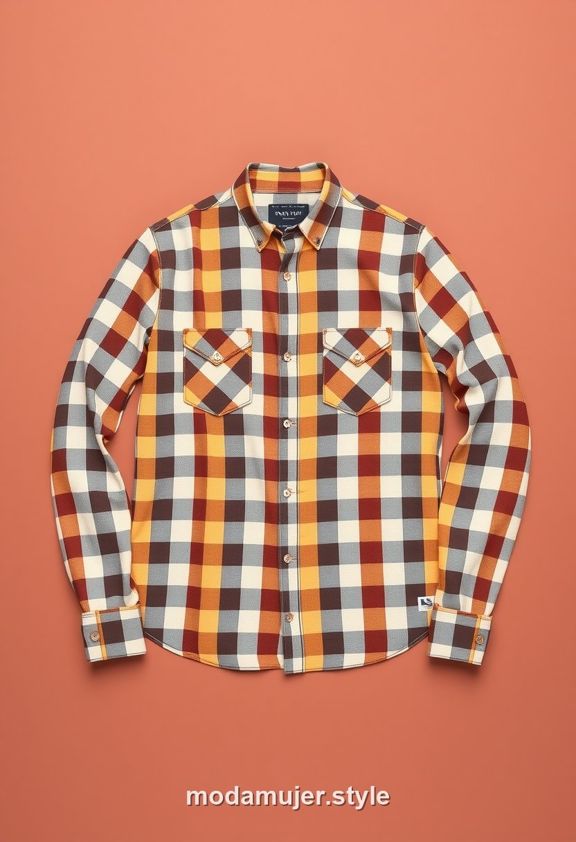 Camisa de cuadros tipo franela