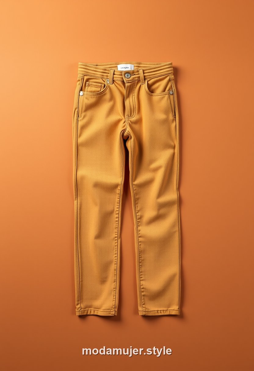 Pantalón de pana en color camel