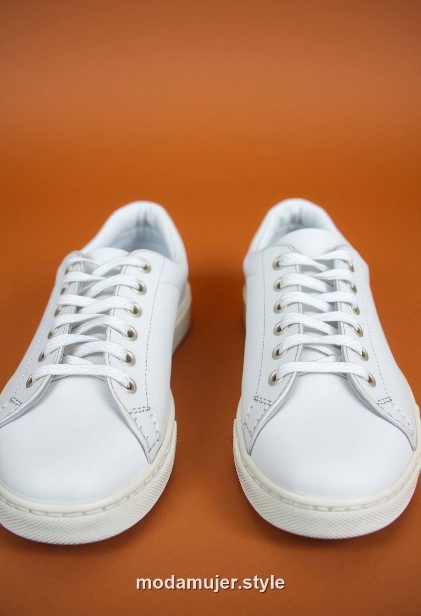 Zapatillas deportivas blancas minimalistas