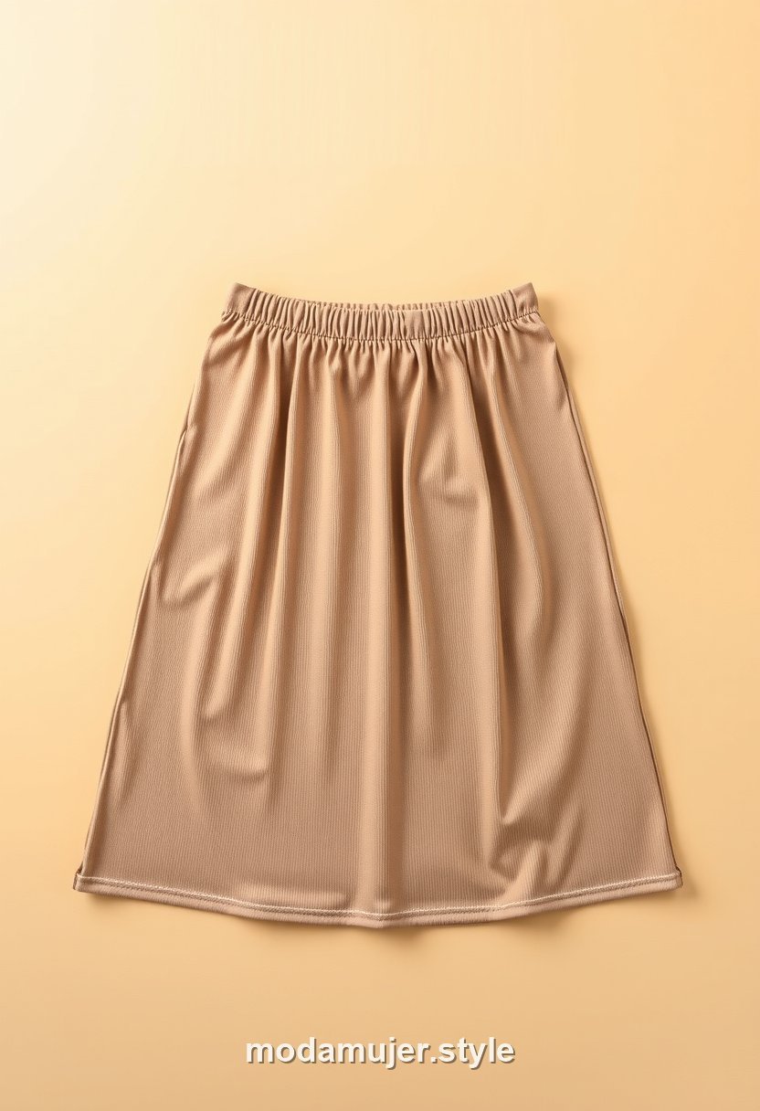 Falda midi de cintura elástica premamá