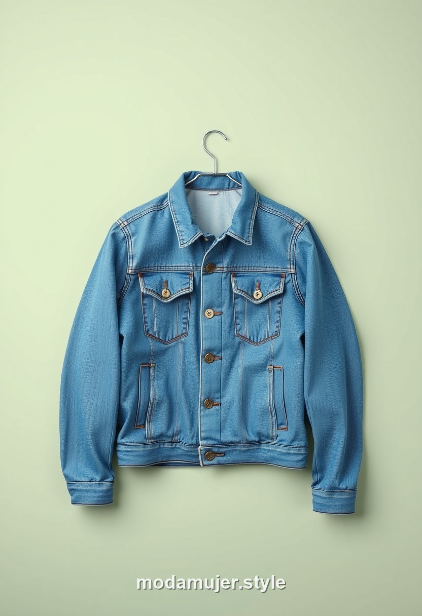 Chaqueta vaquera clásica azul