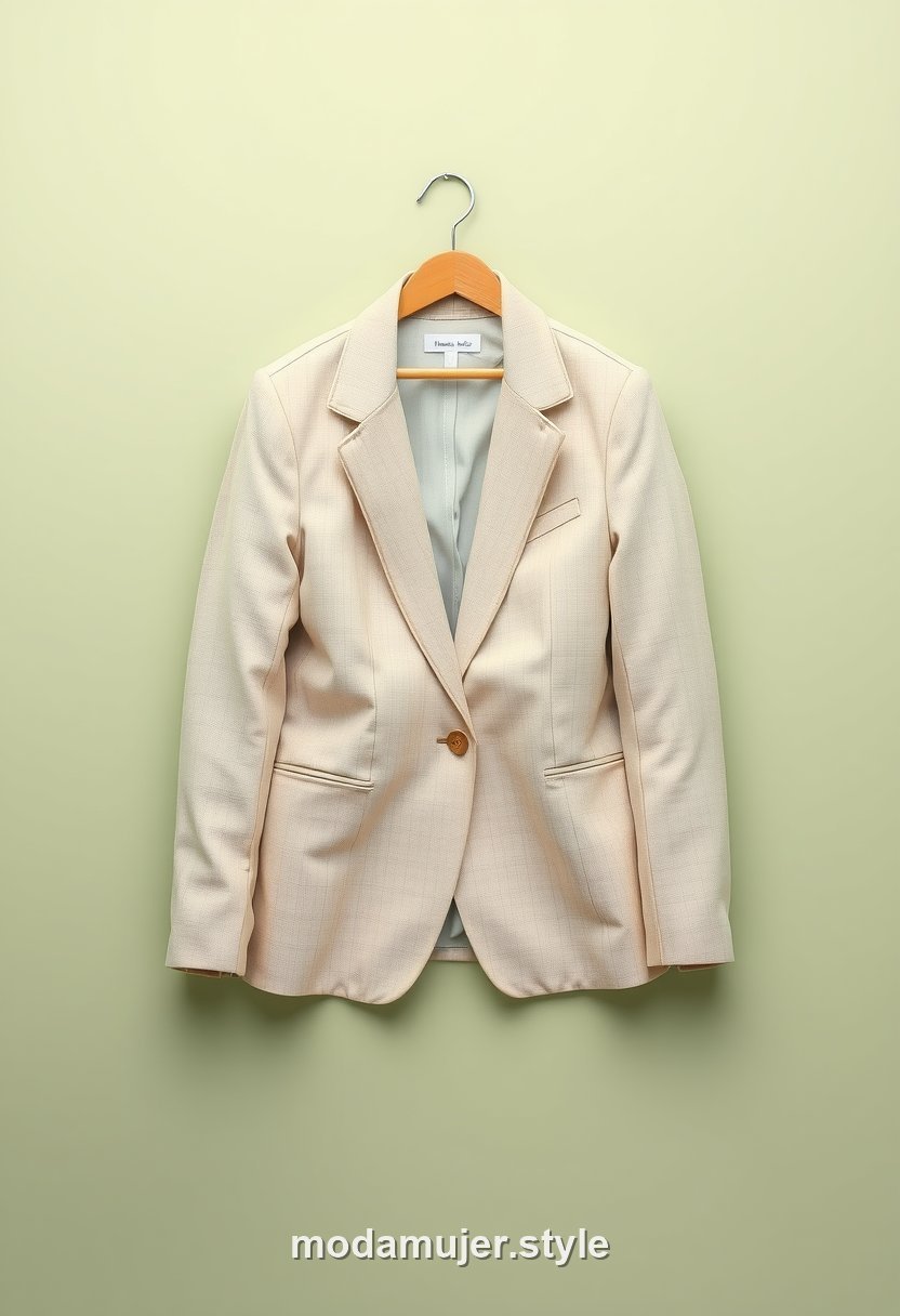 Blazer ligero de lino claro