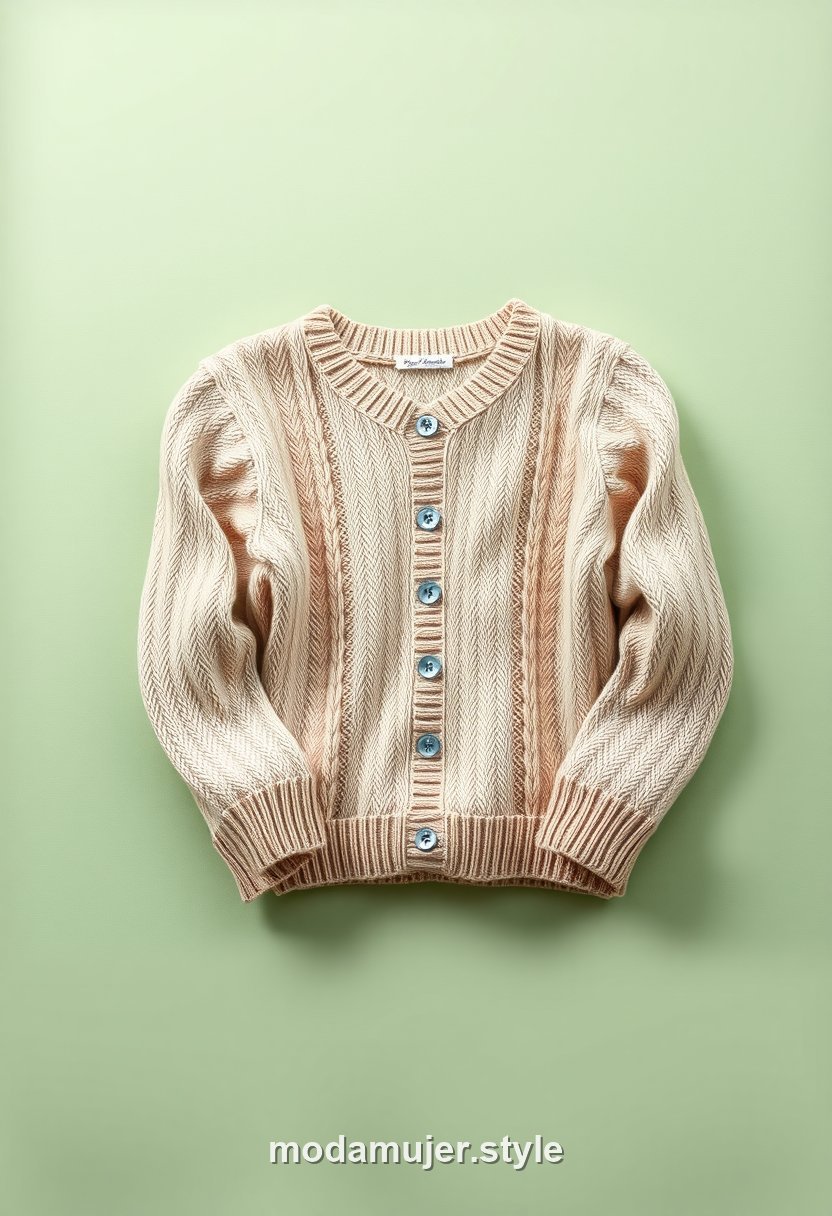 Jersey de punto fino en color neutro