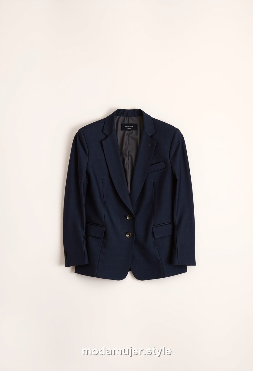 Blazer estructurado entallado talla grande