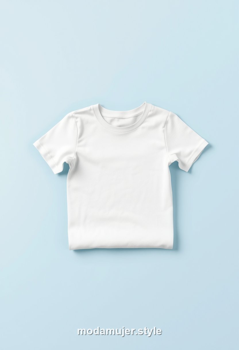 Camiseta básica blanca de algodón