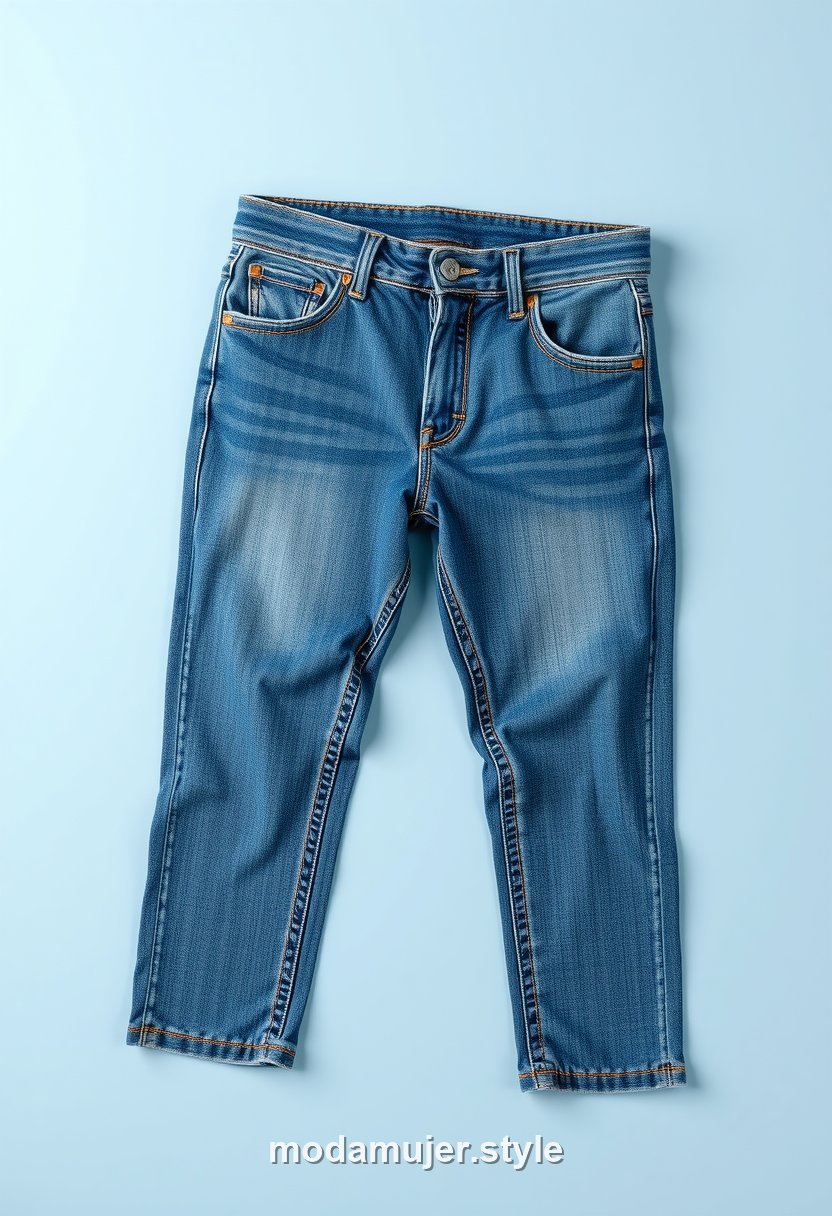 Vaqueros rectos azules