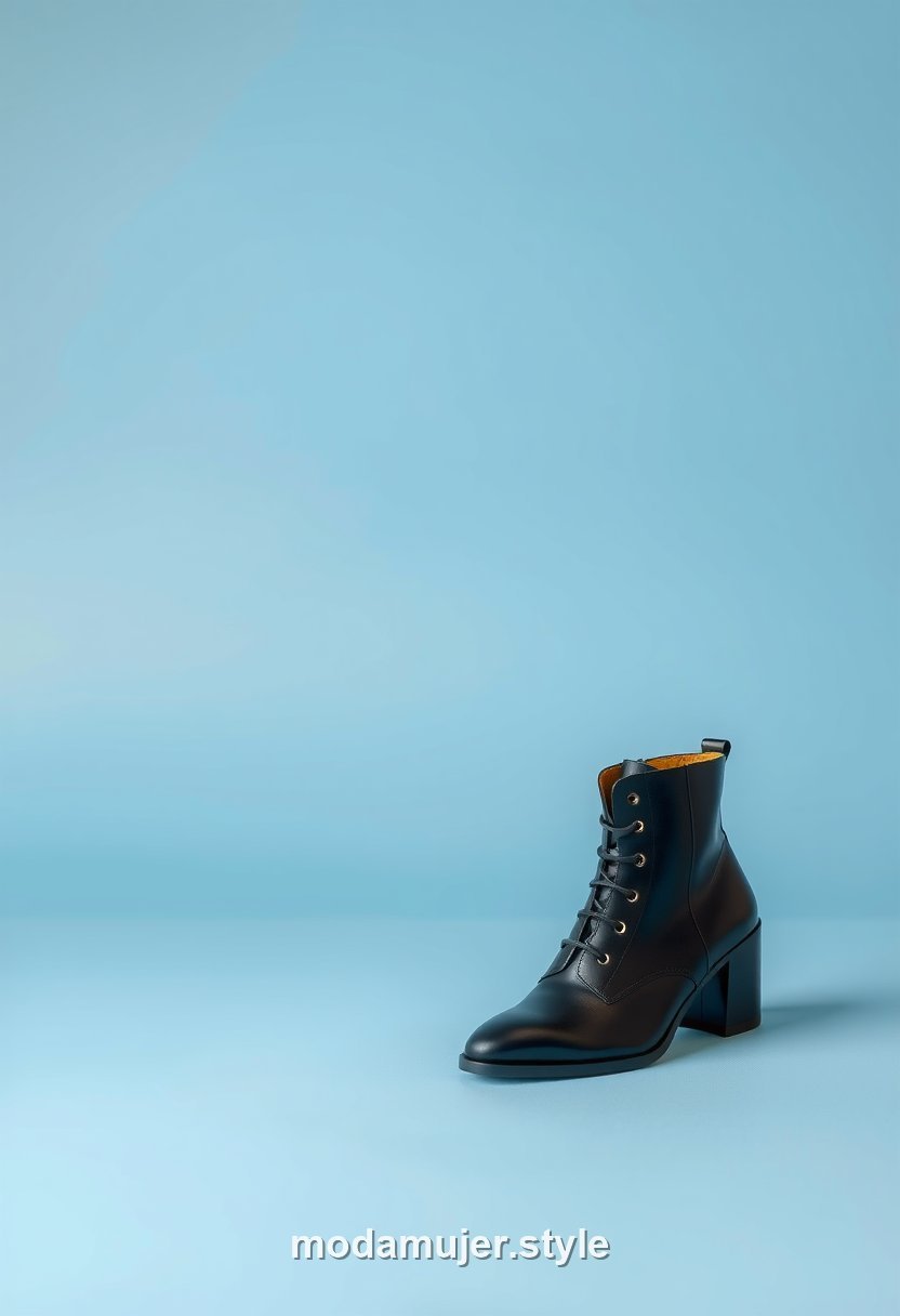 Botines juveniles negros