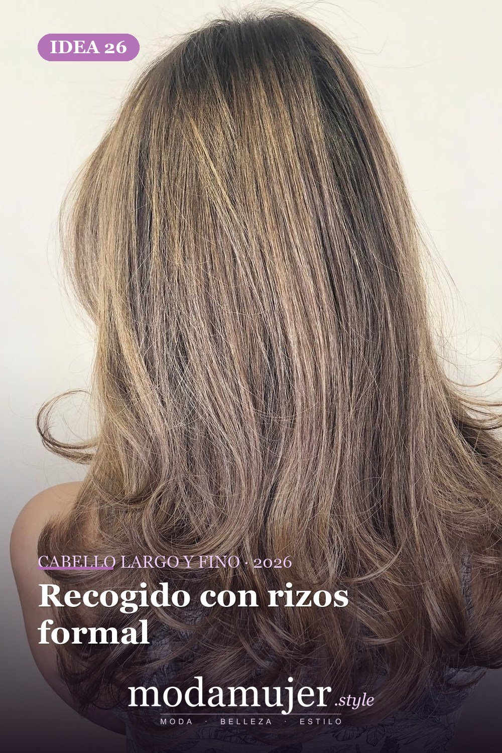 Recogido con rizos formal