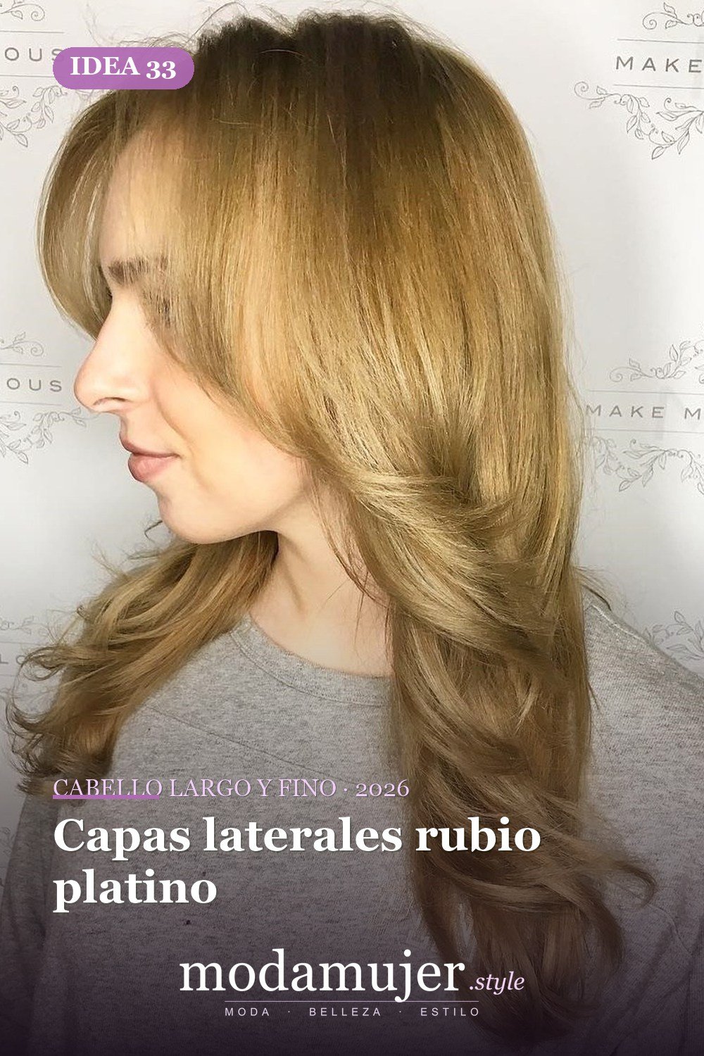 Capas laterales rubio platino