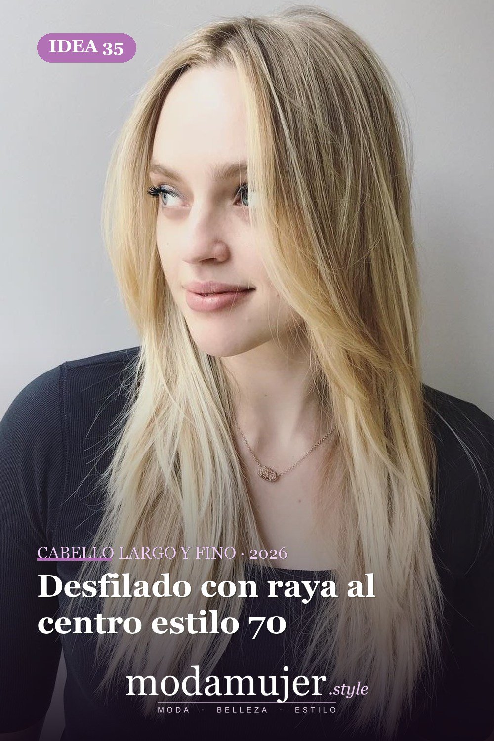 Desfilado con raya al centro estilo 70