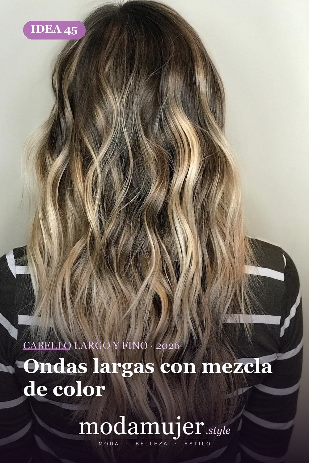 Ondas largas con mezcla de color
