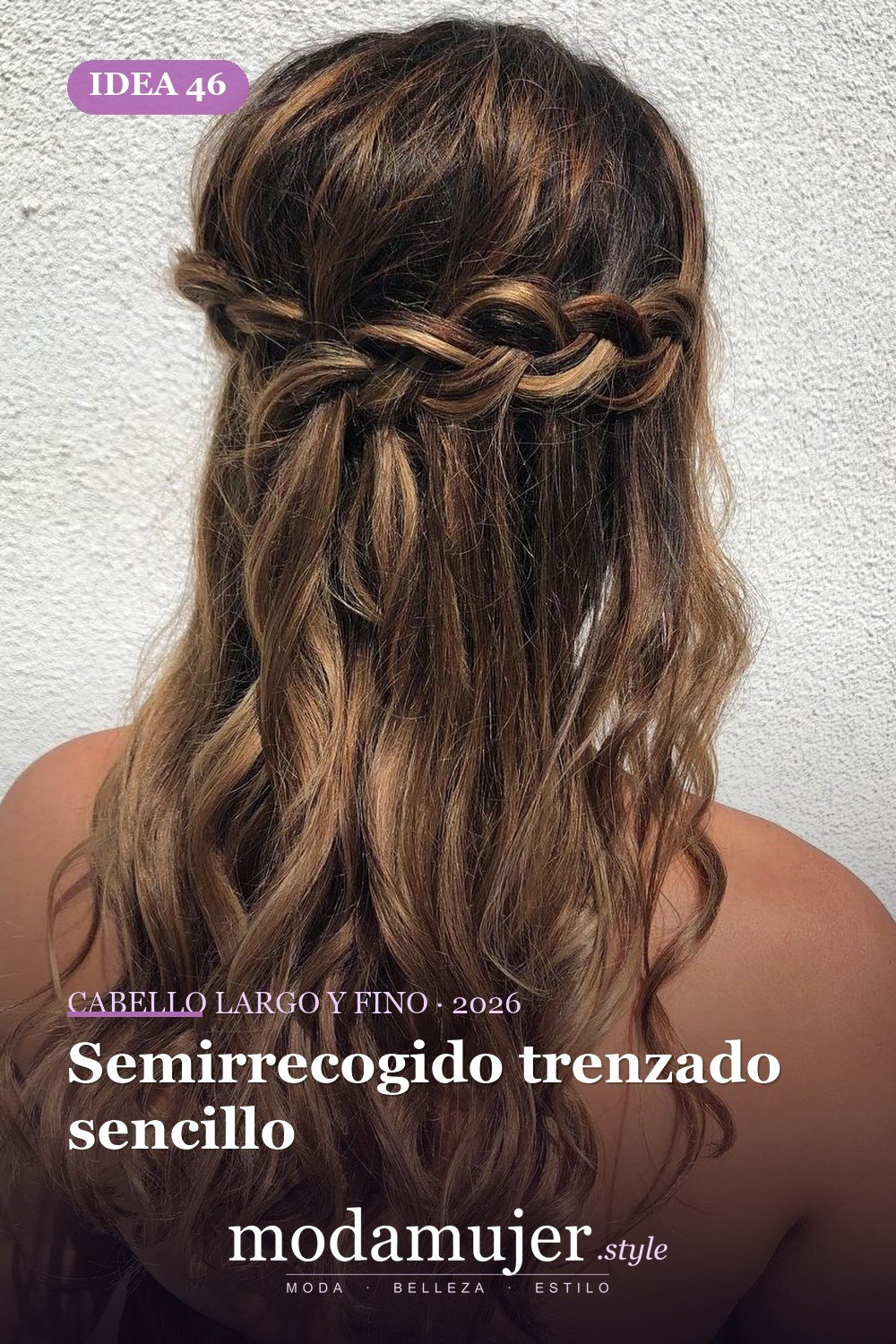Semirrecogido trenzado sencillo