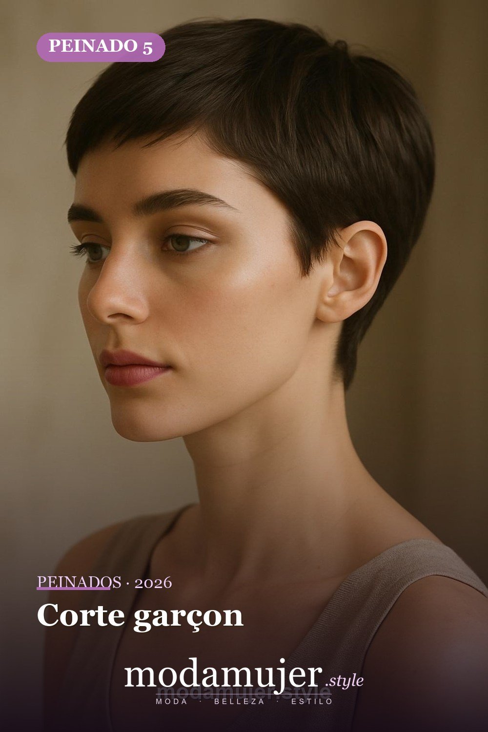Corte garçon — 30 cortes de pelo corto para mujer en 2026