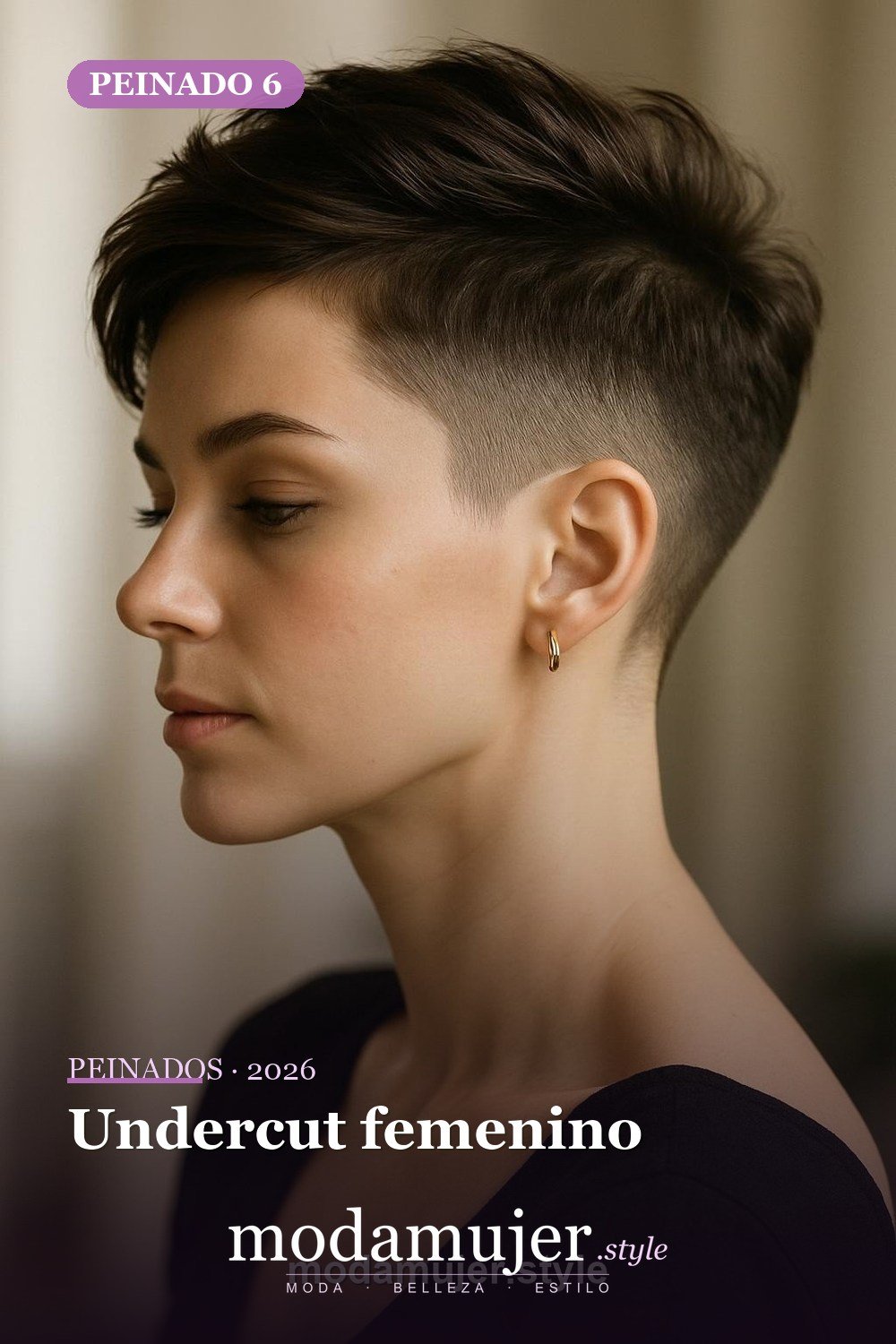 Undercut femenino — 30 cortes de pelo corto para mujer en 2026