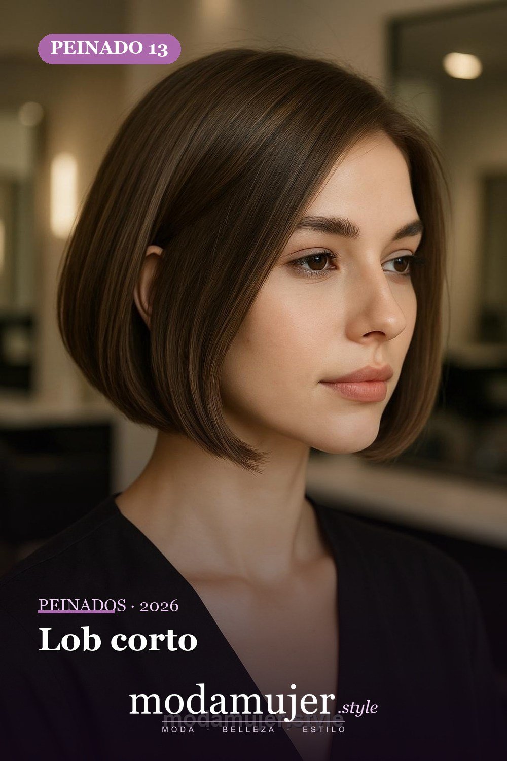 Lob corto — 30 cortes de pelo corto para mujer en 2026
