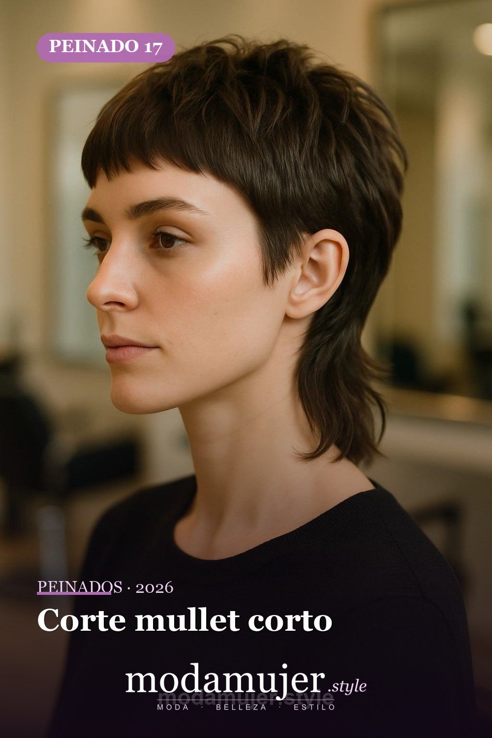 Corte mullet corto — 30 cortes de pelo corto para mujer en 2026