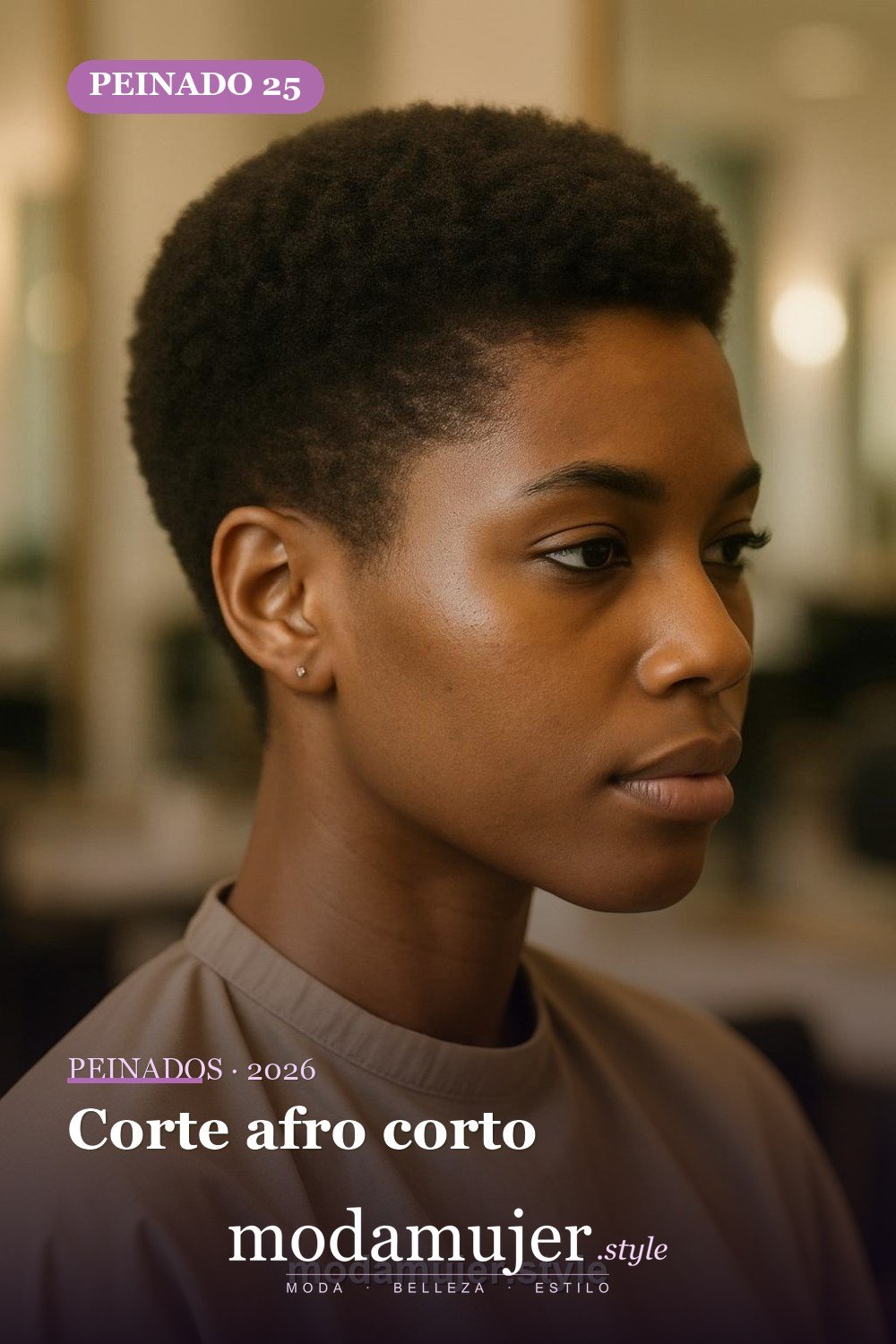 Corte afro corto — 30 cortes de pelo corto para mujer en 2026