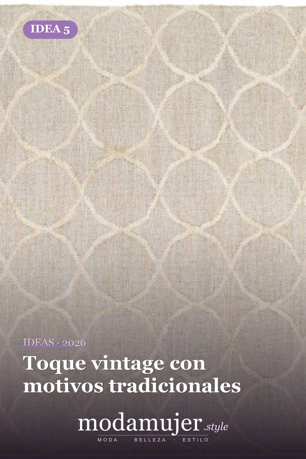 Toque vintage con motivos tradicionales — Cree un poco de comodidad adicional con estas 40 alfombras de cocina