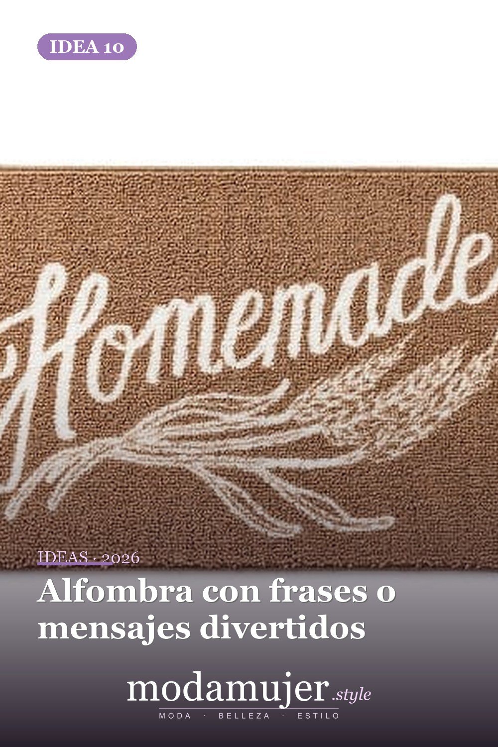 Alfombra con frases o mensajes divertidos — Cree un poco de comodidad adicional con estas 40 alfombras de cocina