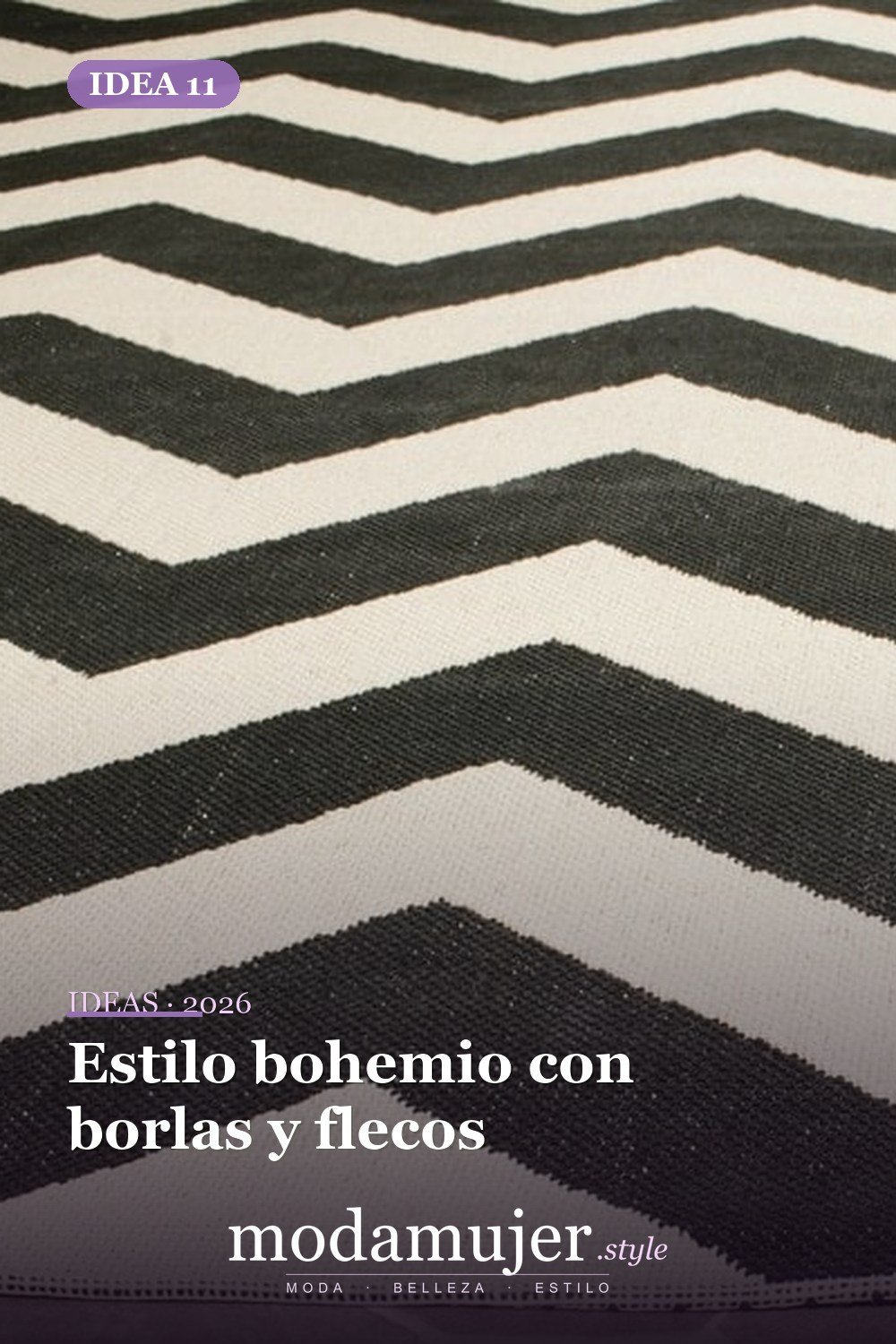 Estilo bohemio con borlas y flecos — Cree un poco de comodidad adicional con estas 40 alfombras de cocina