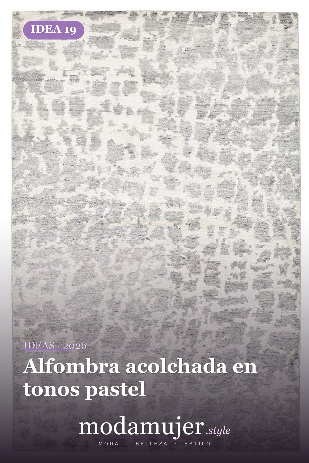 Alfombra acolchada en tonos pastel — Cree un poco de comodidad adicional con estas 40 alfombras de cocina