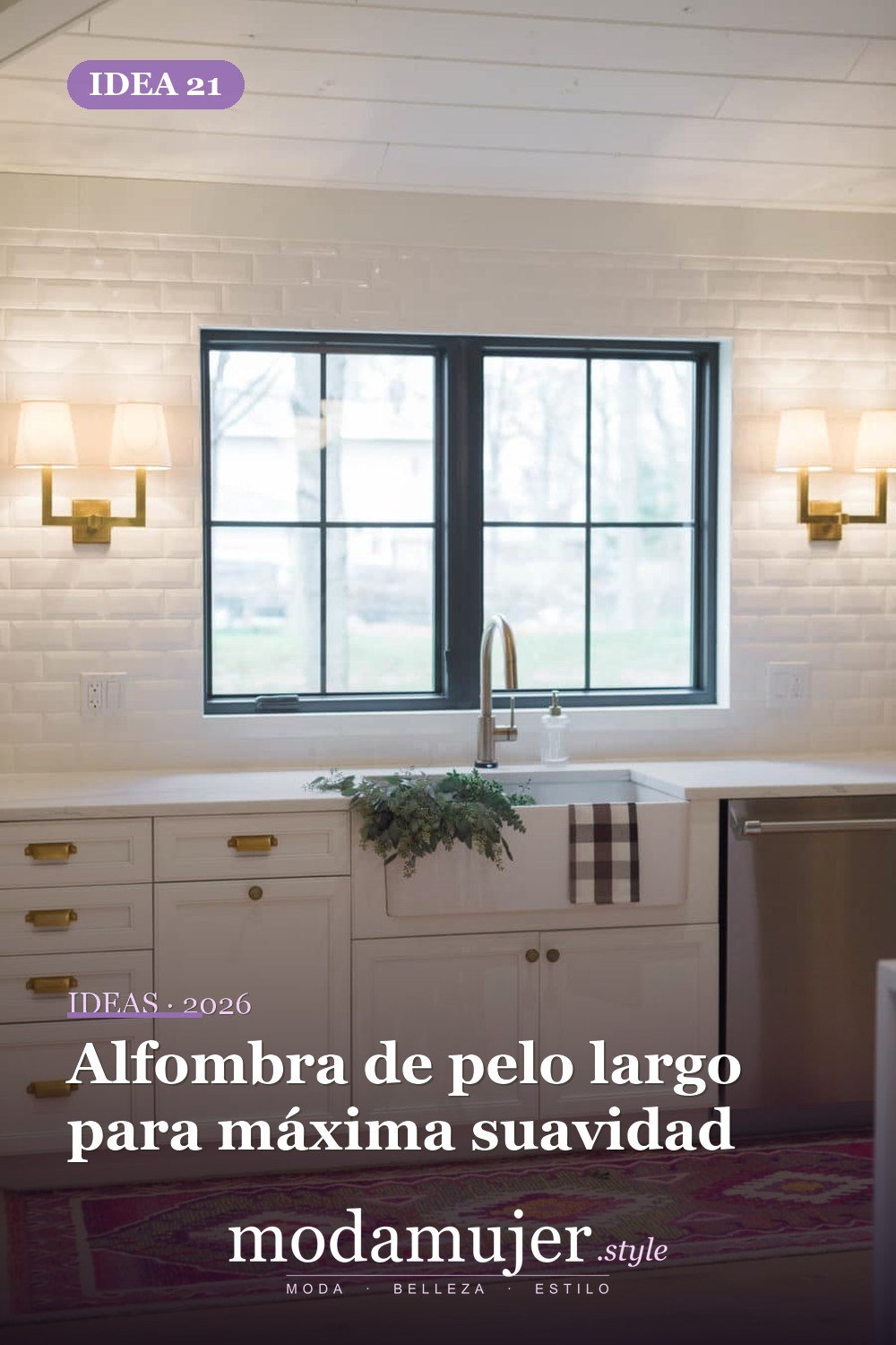 Alfombra de pelo largo para máxima suavidad — Cree un poco de comodidad adicional con estas 40 alfombras de cocina