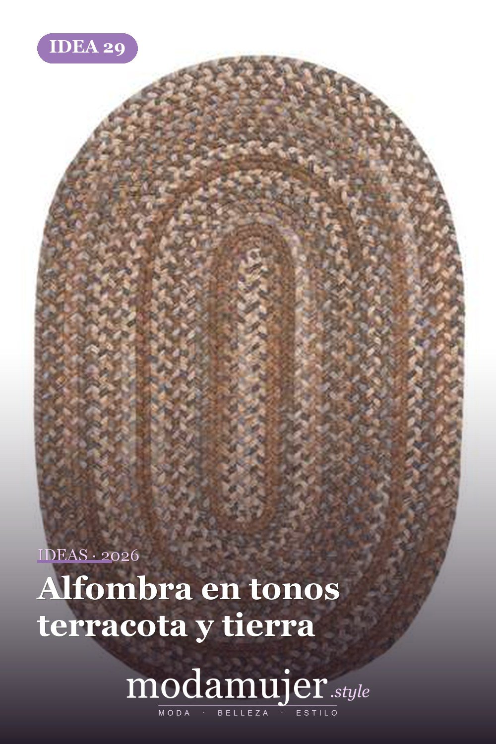 Alfombra en tonos terracota y tierra — Cree un poco de comodidad adicional con estas 40 alfombras de cocina