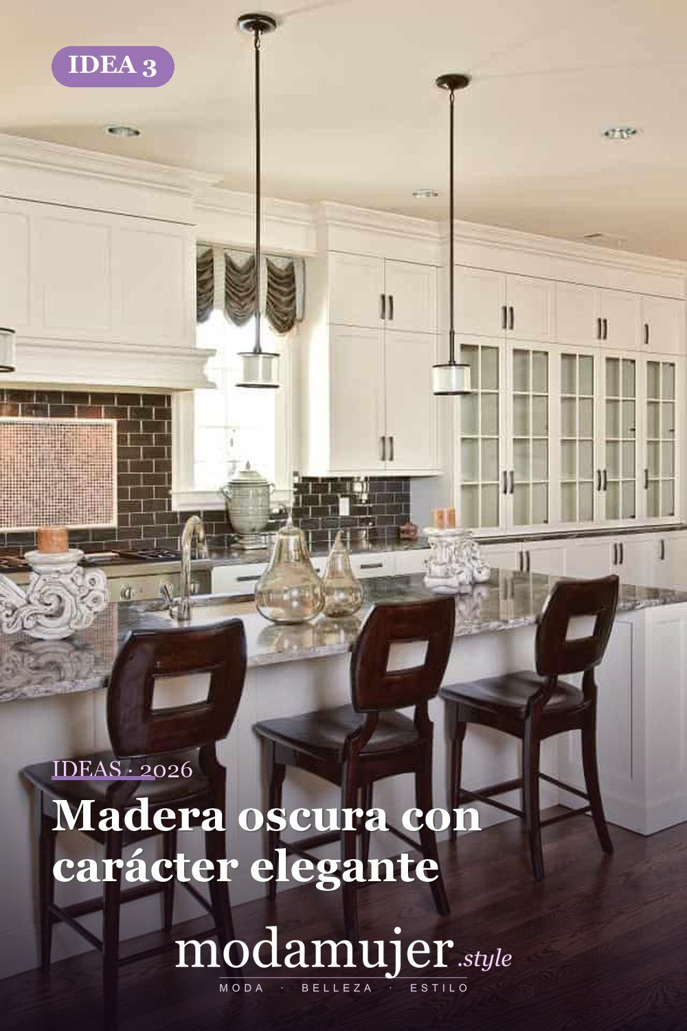 Madera oscura con carácter elegante — Diseños de pisos de madera que actualmente son tendencia