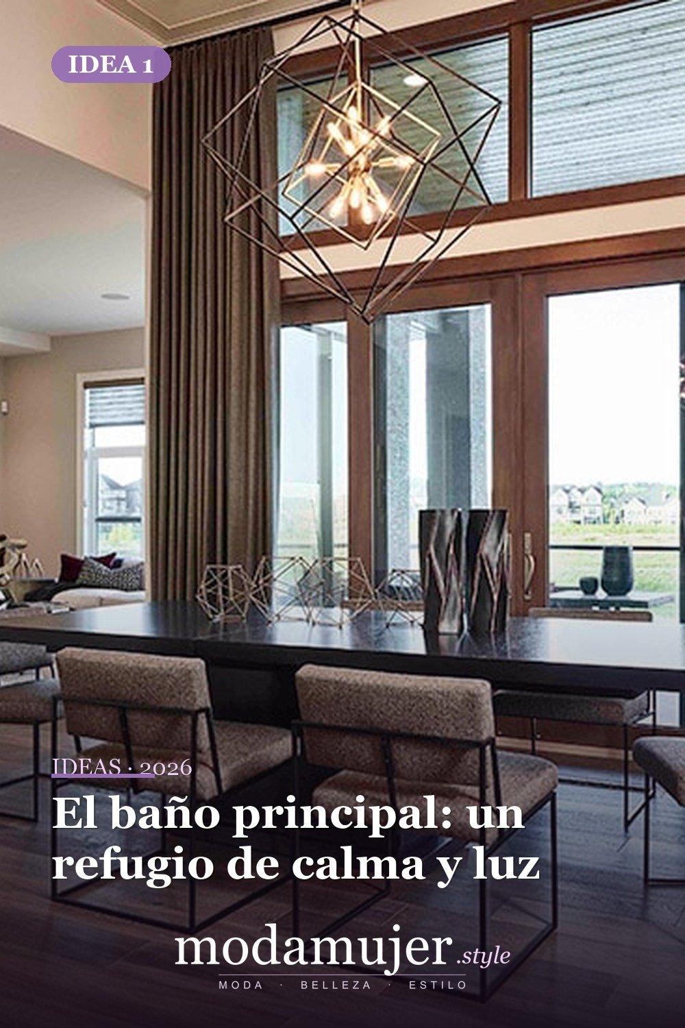 El baño principal: un refugio de calma y luz — Esta casa de Calgary cuenta con un baño de ensueño que querrás para ti
