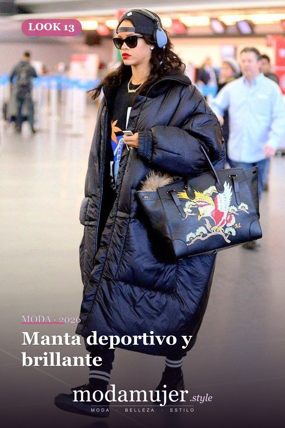 Manta deportivo y brillante — Guía de abrigos acolchados: tipos y 23 ideas de looks 2026
