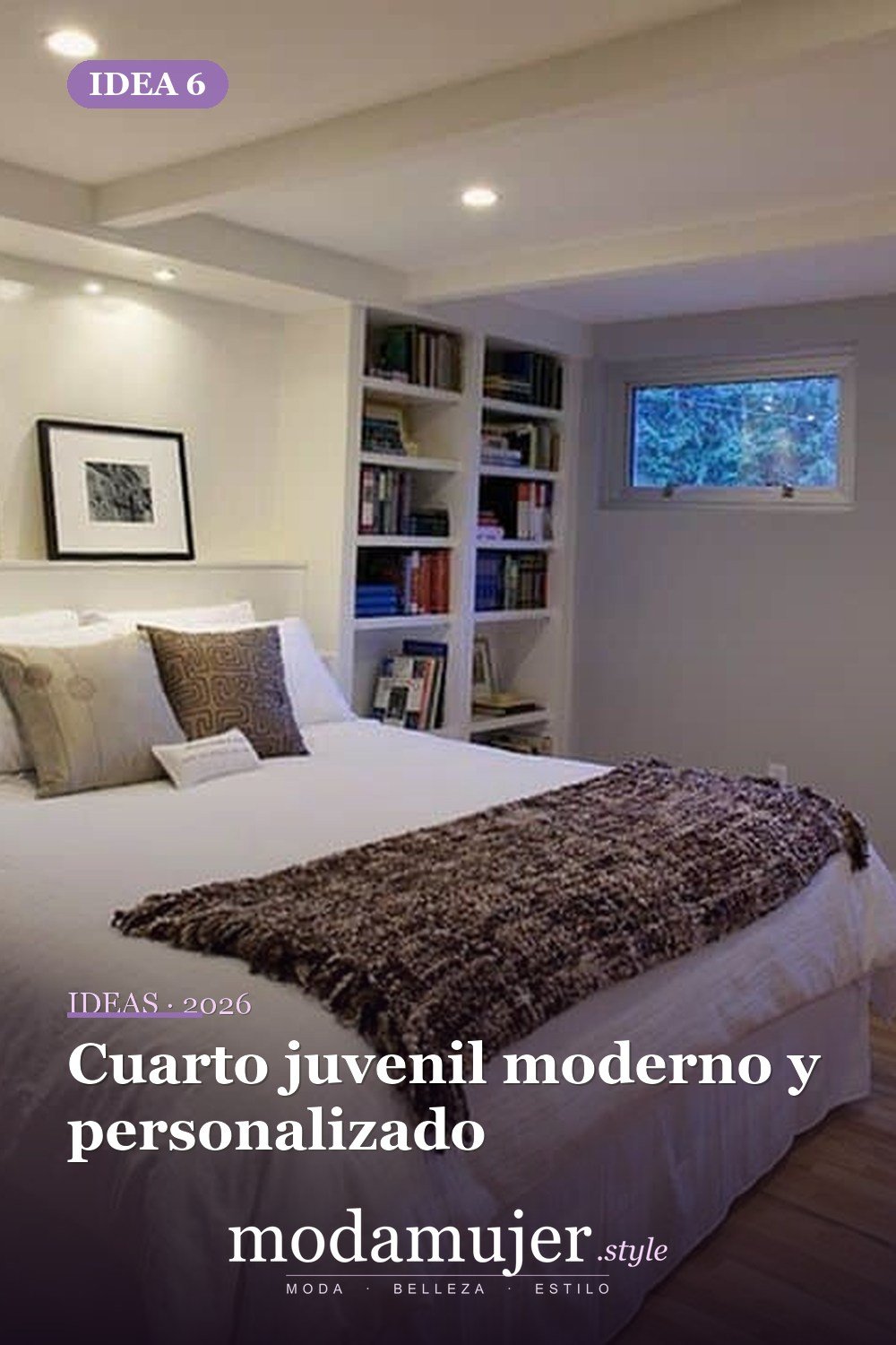 Cuarto juvenil moderno y personalizado — Ideas creativas de renovación de dormitorio en el sótano Cuarto juvenil moderno y personalizado — Ideas creativas de renovación de dormitorio en el sótano
