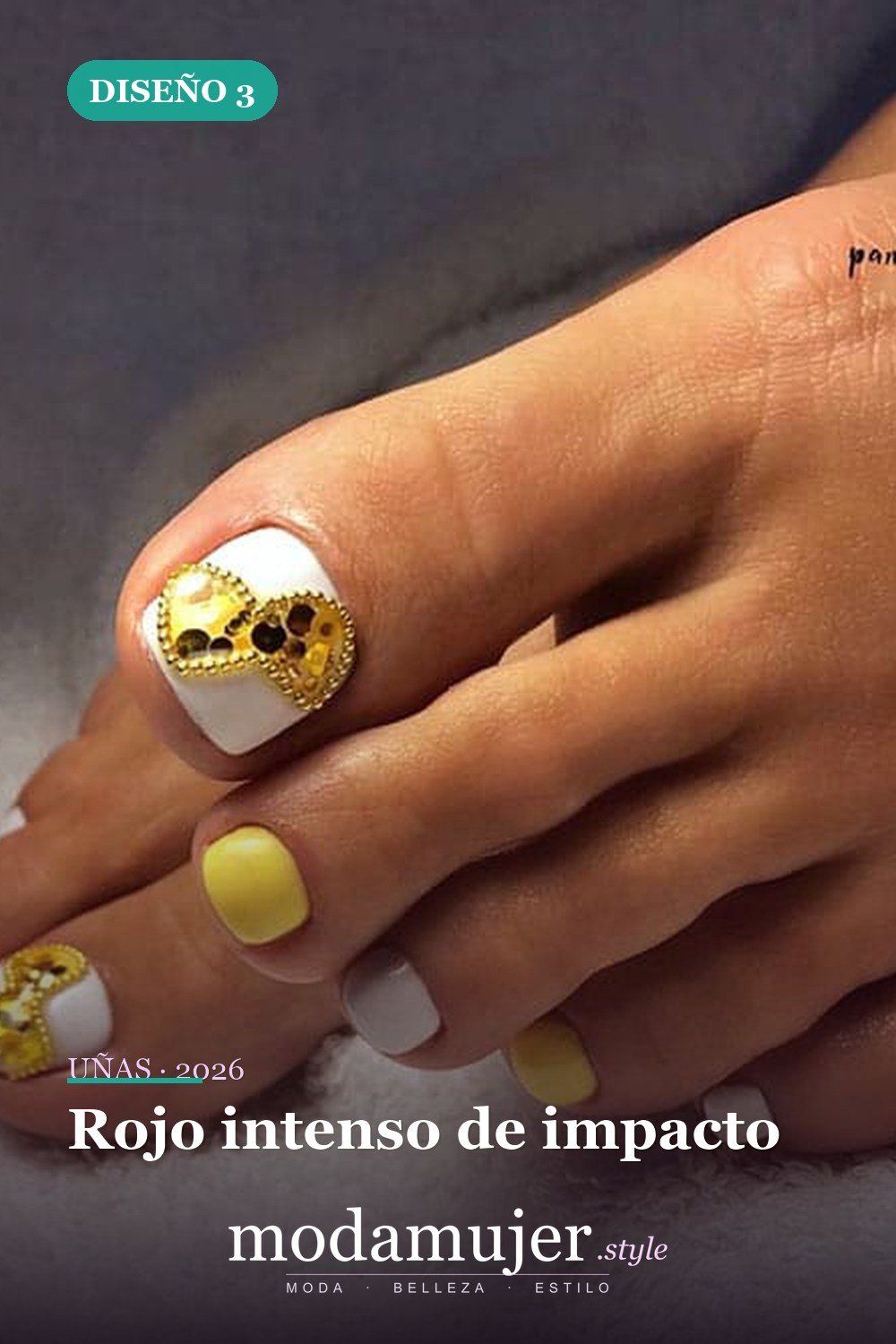 Rojo intenso de impacto — Ideas de pedicura para tus fabulosas uñas