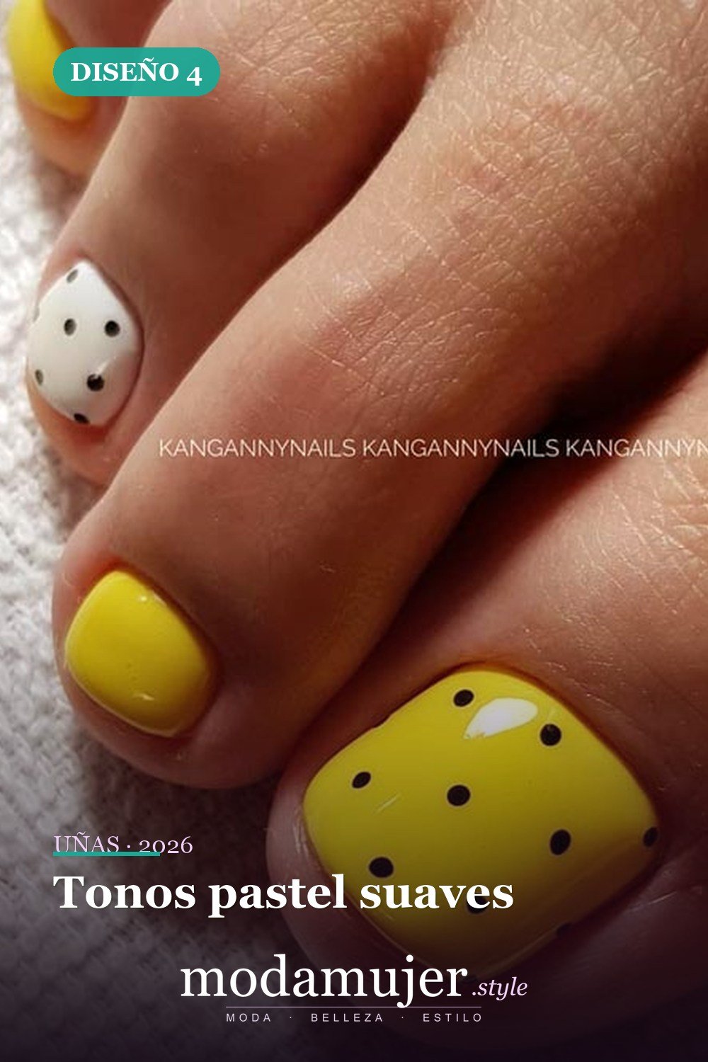 Tonos pastel suaves — Ideas de pedicura para tus fabulosas uñas