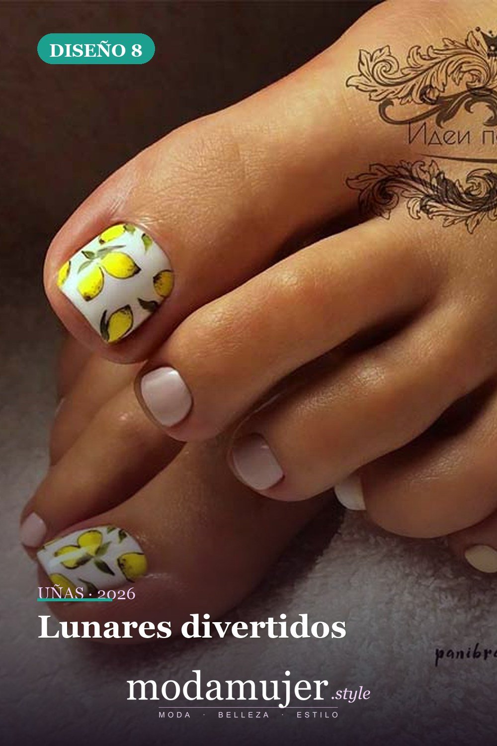 Lunares divertidos — Ideas de pedicura para tus fabulosas uñas