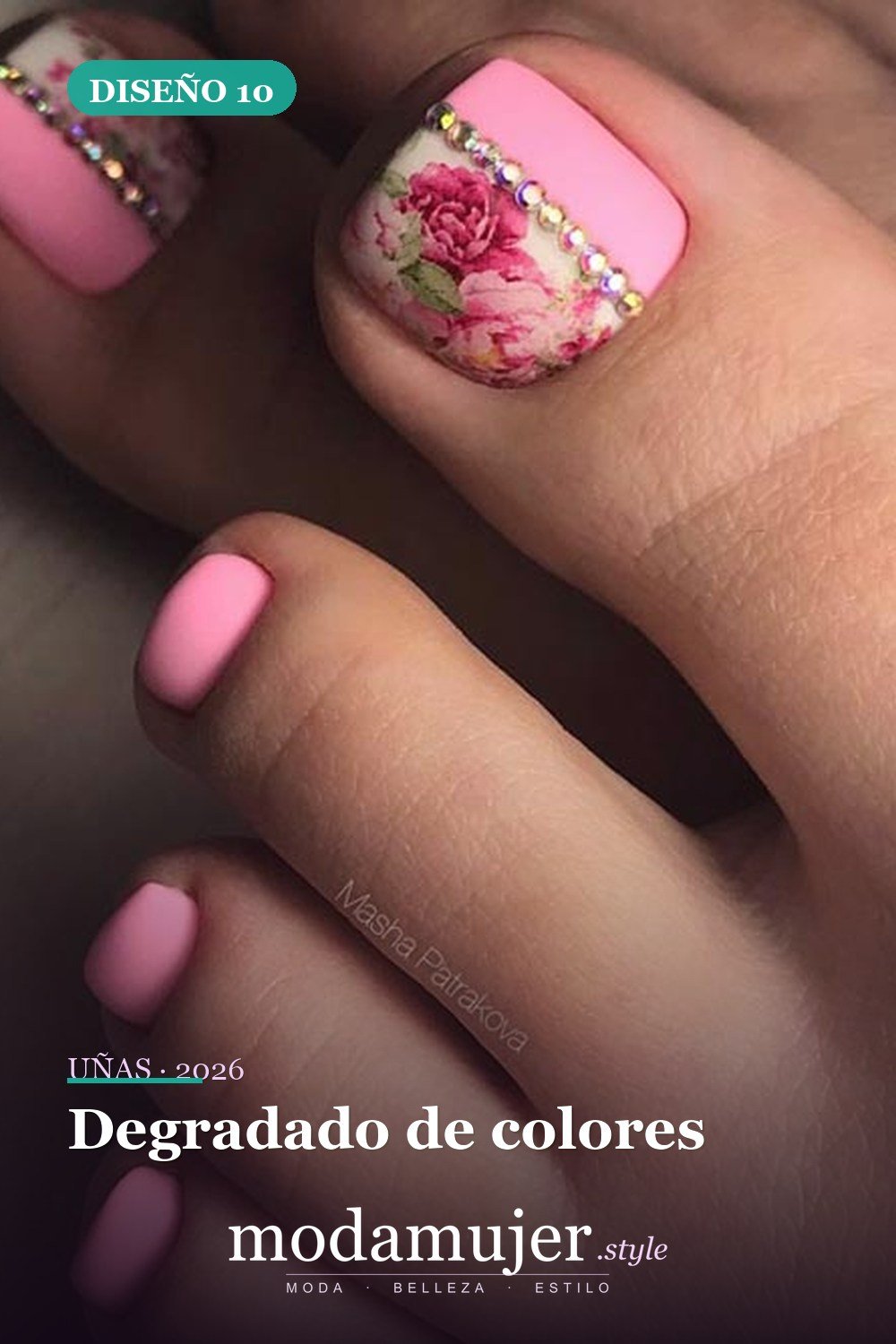 Degradado de colores — Ideas de pedicura para tus fabulosas uñas