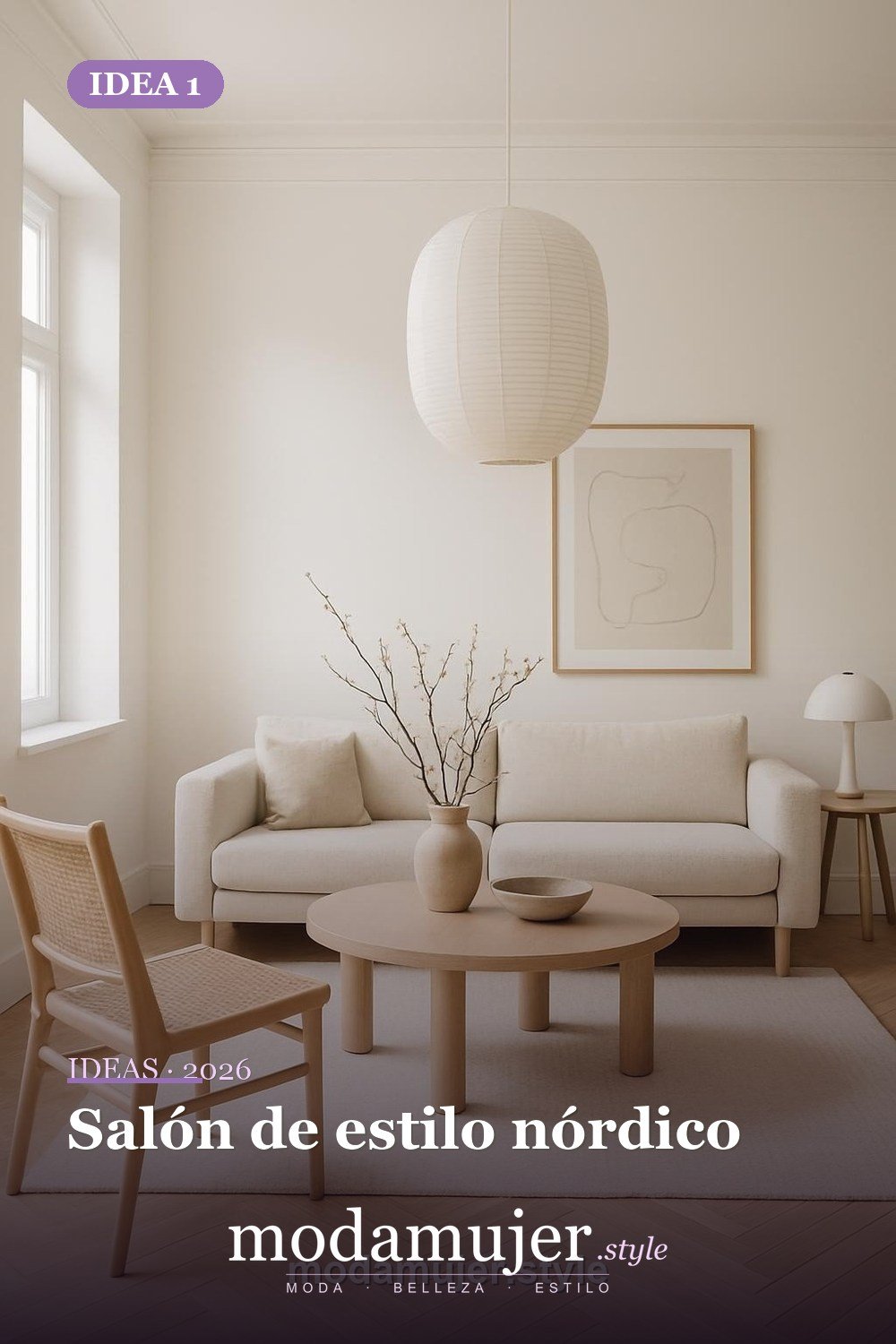 Salón de estilo nórdico — 30 ideas de decoración para el hogar en 2026