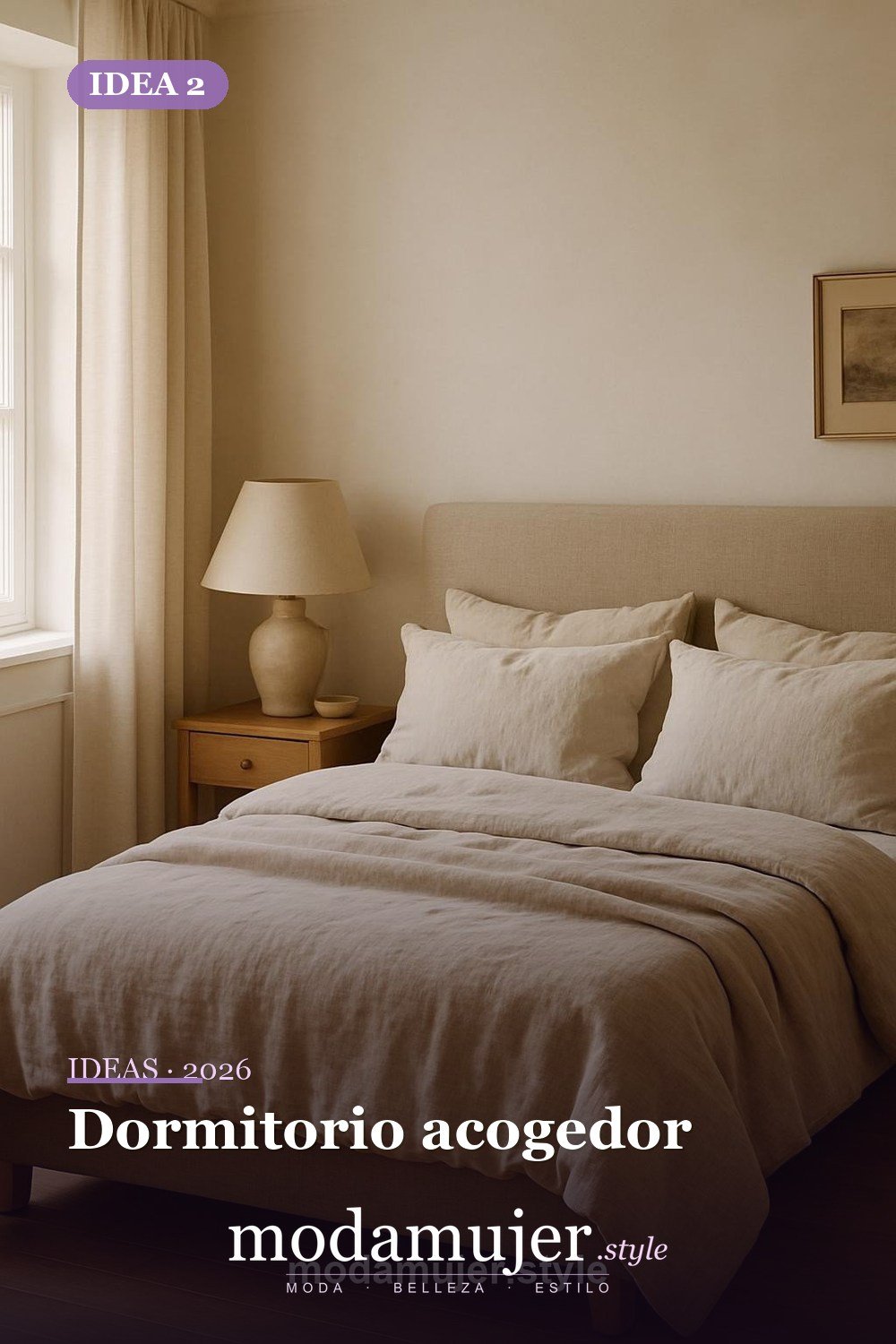 Dormitorio acogedor — 30 ideas de decoración para el hogar en 2026
