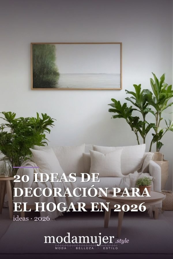 20 Ideas de Decoración para el Hogar en 2026: Salón, Dormitorio y Más