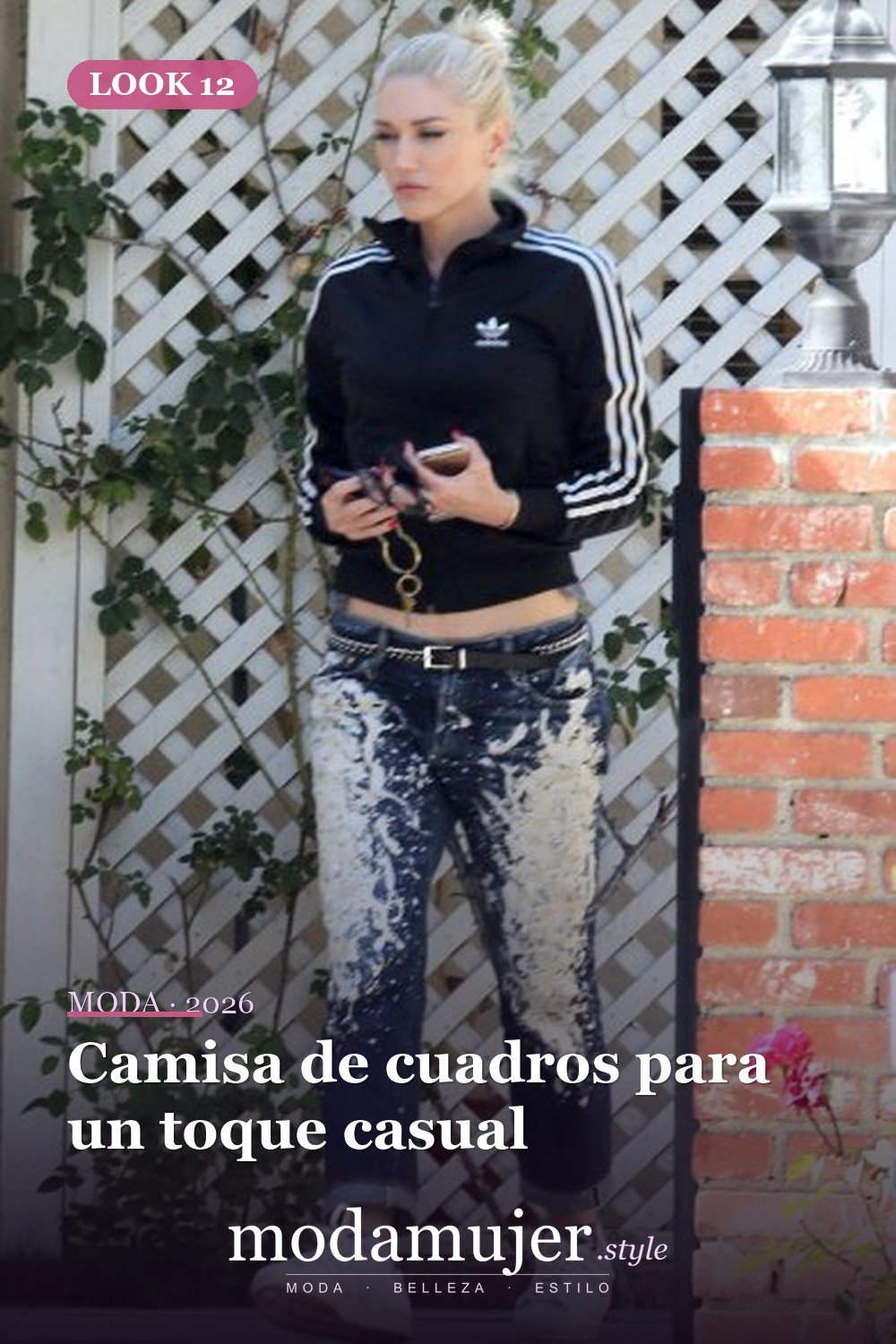 Camisa de cuadros para un toque casual — Las mejores ideas de atuendos con jeans de salpicaduras de pintura Camisa de cuadros para un toque casual — Las mejores ideas de atuendos con jeans de salpicaduras de pintura