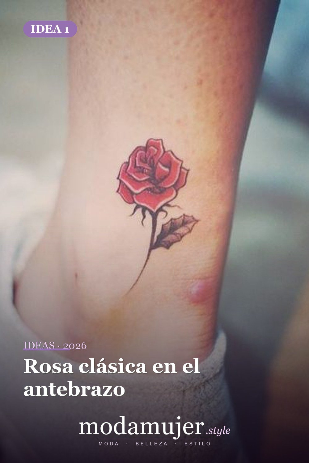 Rosa clásica en el antebrazo — Las 10 mejores ideas de diseño de tatuajes de rosas y su significado para mujeres