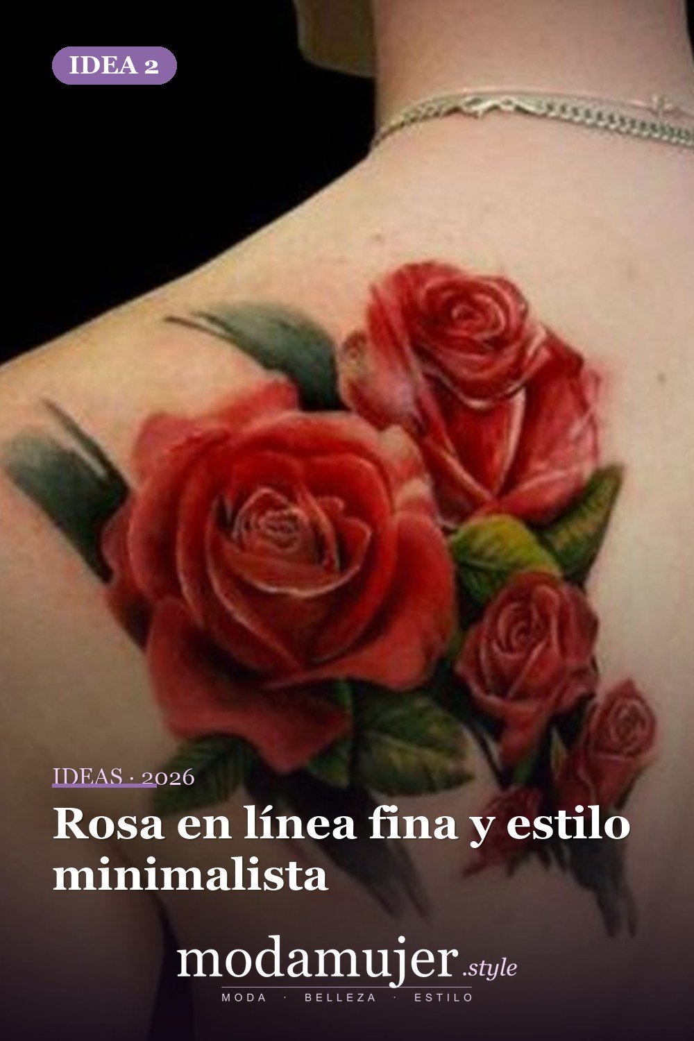 Rosa en línea fina y estilo minimalista — Las 10 mejores ideas de diseño de tatuajes de rosas y su significado para mujeres
