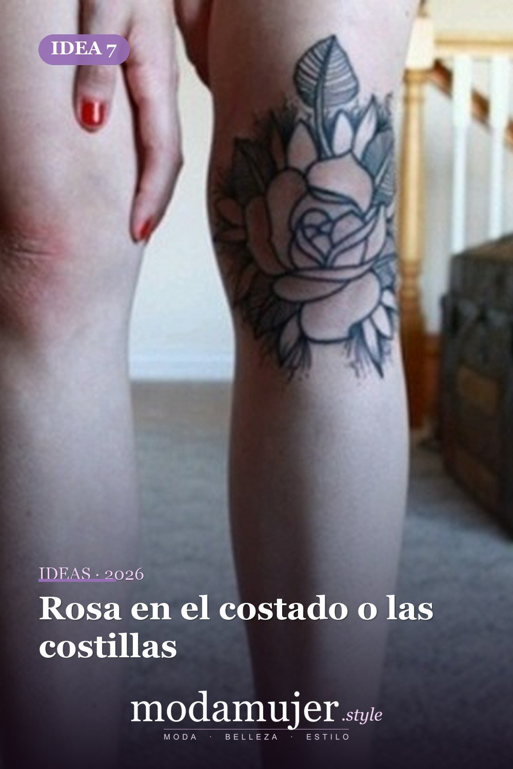 Rosa en el costado o las costillas — Las 10 mejores ideas de diseño de tatuajes de rosas y su significado para mujeres