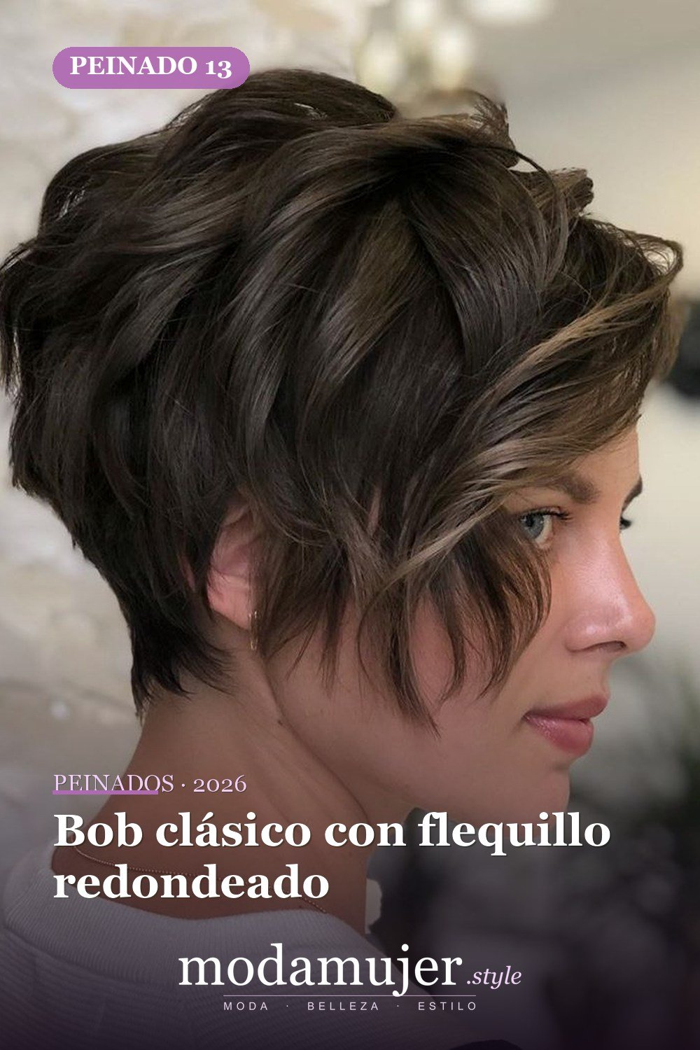 Bob clásico con flequillo redondeado — Las 30 ideas más modernas de cabello corto con flequillo para 2026