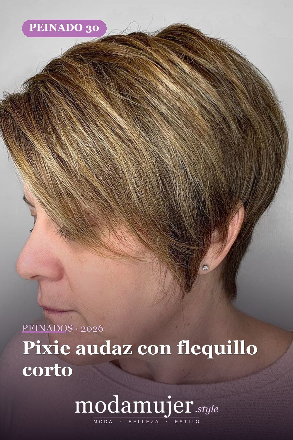 Pixie audaz con flequillo corto — Las 30 ideas más modernas de cabello corto con flequillo para 2026