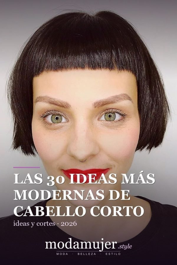 Las 30 ideas más modernas de cabello corto con flequillo para 2026