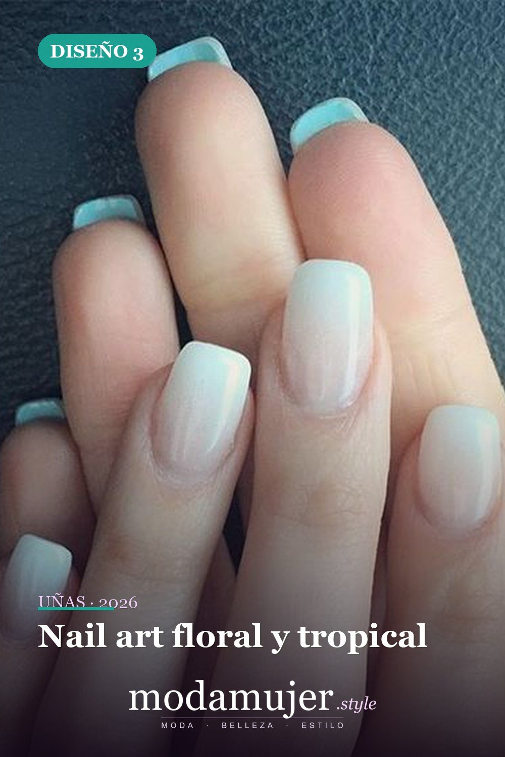 Nail art floral y tropical — Las 7 tendencias de uñas más grandes del verano