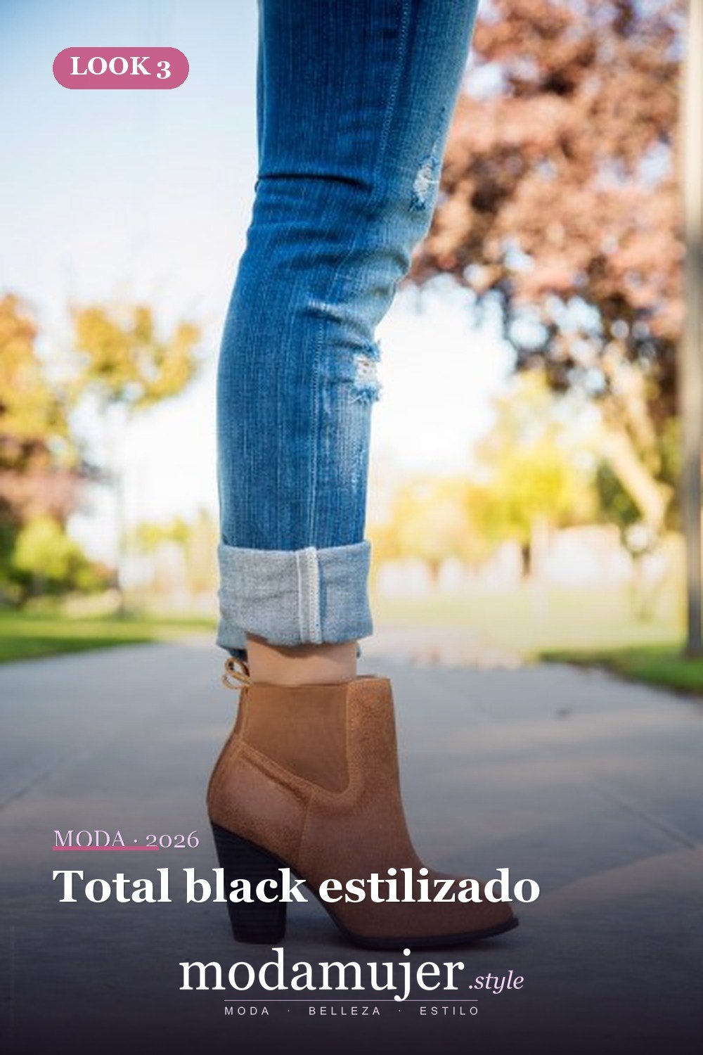 Total black estilizado — Cómo usar tacones de botín: las mejores 13 ideas únicas y geniales para mujeres