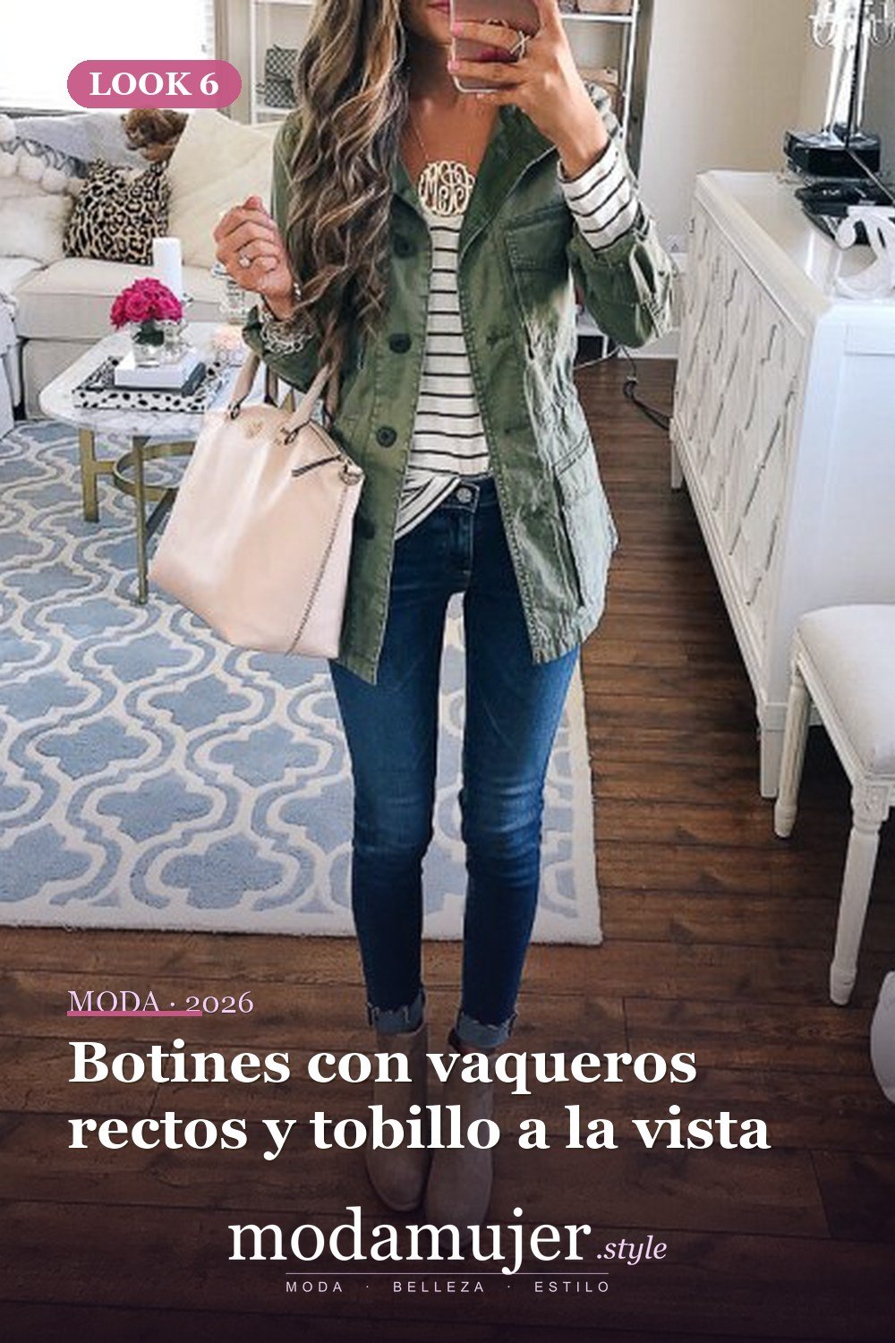 Botines con vaqueros rectos y tobillo a la vista — Cómo usar tacones de botín: las mejores 13 ideas únicas y geniales para mujeres