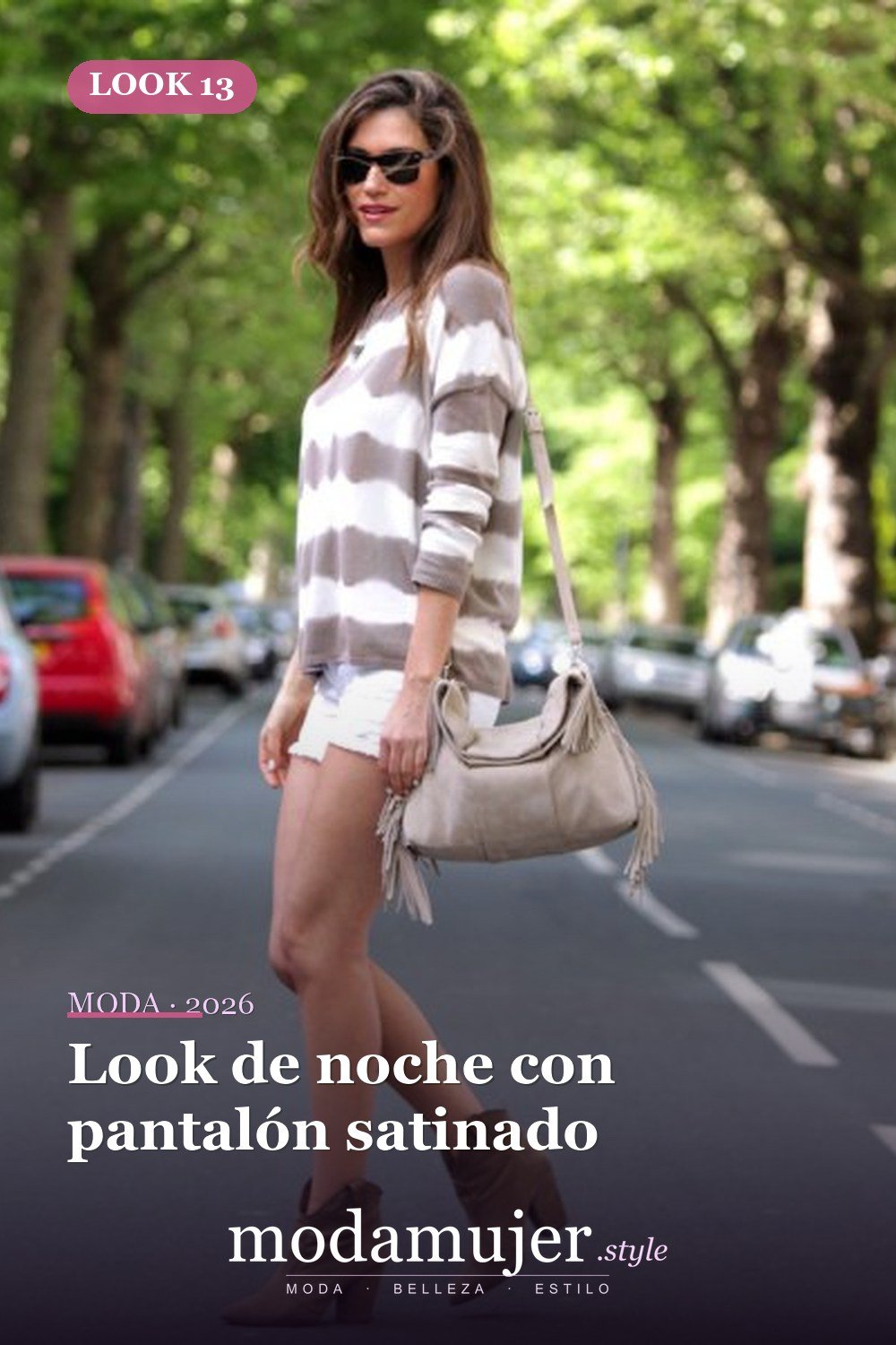 Look de noche con pantalón satinado — Cómo usar tacones de botín: las mejores 13 ideas únicas y geniales para mujeres